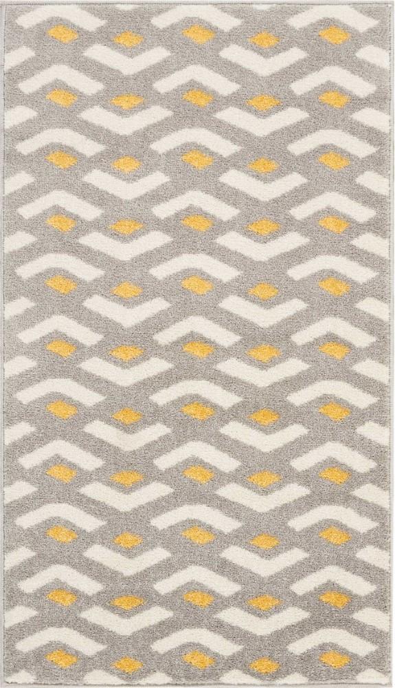 Nourison - Harper 22in x 39in Bone Retro Area Rug - DS300-99446406996 - CLOSEOUT veiw 1