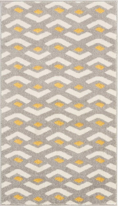 Nourison - Harper 22in x 39in Bone Retro Area Rug - DS300-99446406996 - CLOSEOUT veiw 1