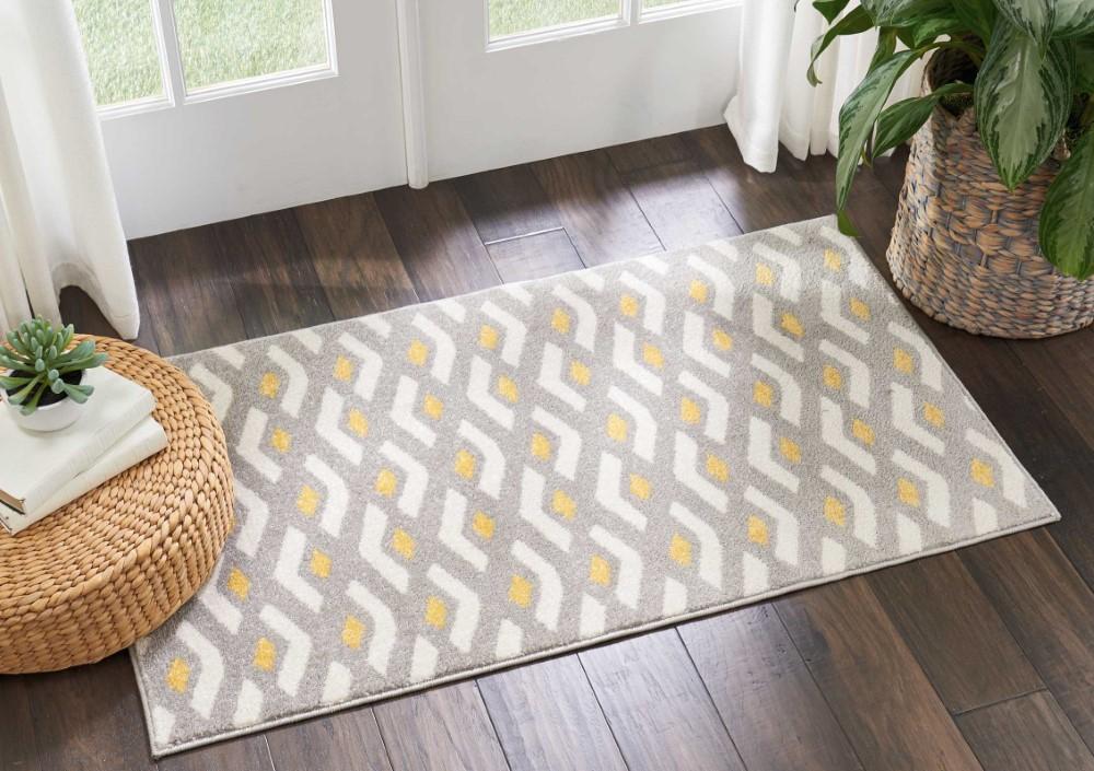 Nourison - Harper 22in x 39in Bone Retro Area Rug - DS300-99446406996 - CLOSEOUT veiw 2