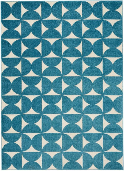 Nourison - Harper DS301 Blue 4x6 Area Rug - DS301-99446407092_CLOSEOUT veiw 1