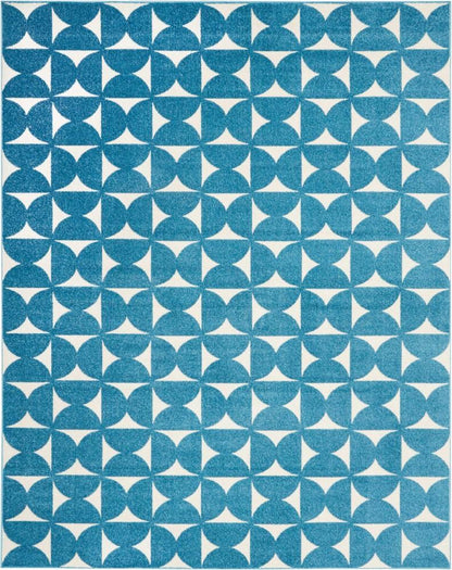 Nourison - Harper DS301 Blue 8x10 Large Rug - DS301-99446407115 - CLOSEOUT veiw 1