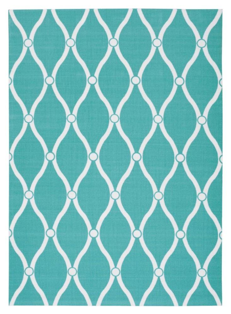 Nourison - Home & Garden RS089 Blue 44in x 63in Area Rug - RS089-99446207722_CLOSEOUT veiw 1