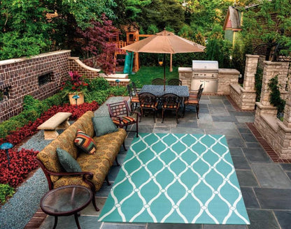 Nourison - Home & Garden RS089 Blue 44in x 63in Area Rug - RS089-99446207722_CLOSEOUT veiw 2