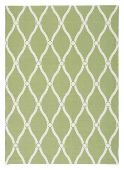 Nourison - Home & Garden RS089 Green 10x13 Rug - RS089-99446207883_CLOSEOUT veiw 1