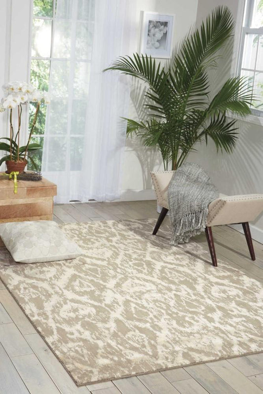 Nourison - Nepal NEP07 Beige 53in x 75in Area Rug - NEP07-99446117519_CLOSEOUT veiw 2