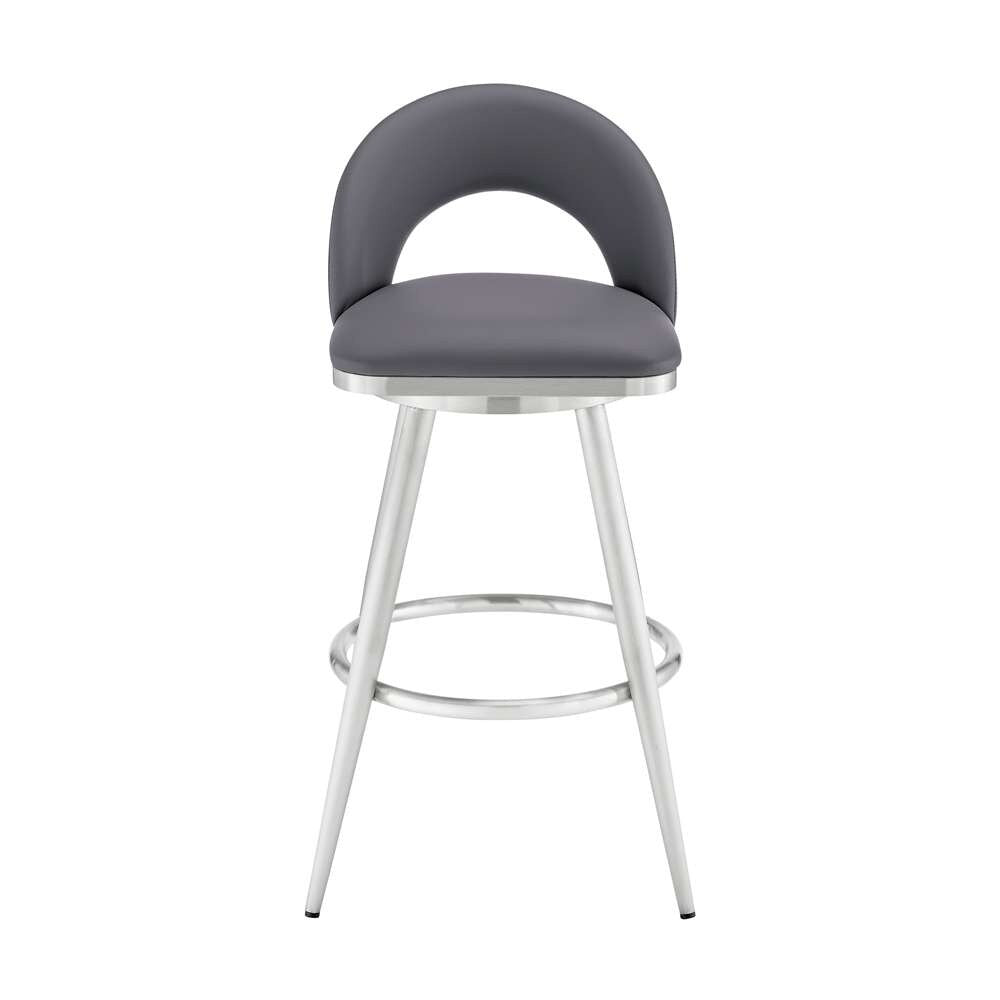Armen Living Lottech Swivel Bar Stool - Thumbnail 4