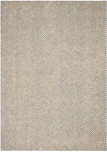 Nourison - Deco Mod DEC03 Light Blue/Ivory 39in x 59in Area Rug - DEC03-99446399748_CLOSEOUT veiw 1