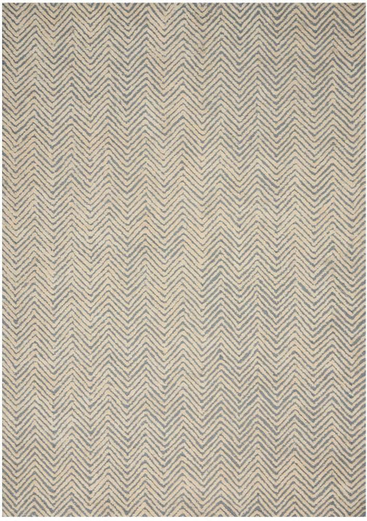 Nourison - Deco Mod DEC03 Light Blue/Ivory 39in x 59in Area Rug - DEC03-99446399748_CLOSEOUT veiw 1