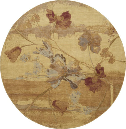 Nourison - Somerset ST18 Beige 79in x Round Rug - ST18-99446363220 veiw 1