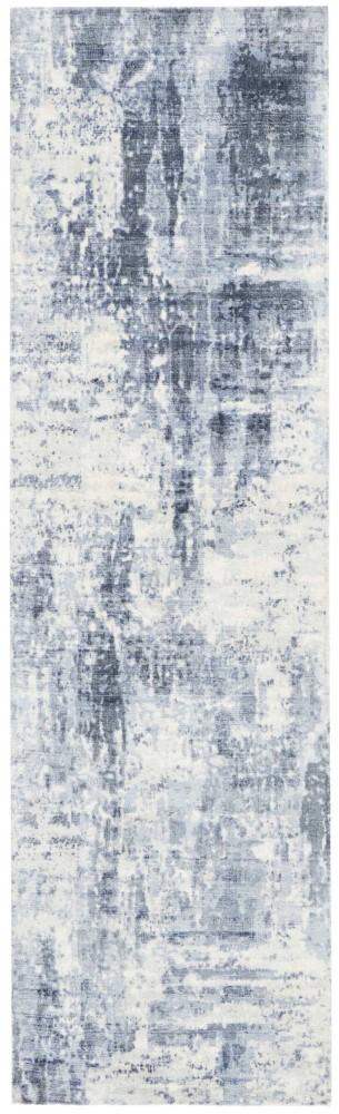 Kathy Ireland Home - Safari Dreams KI372 Slate Blue and White 23in x 8 Hallway Rug - KI372-99446041593_CLOSEOUT veiw 1