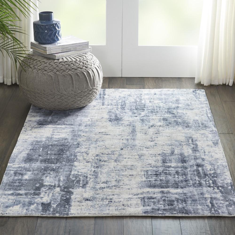Kathy Ireland Home - Safari Dreams KI372 Slate Blue and White 39in x 59in Area Rug - KI372-99446136008_CLOSEOUT veiw 2