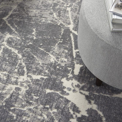 Kathy Ireland Home - Sahara KI393 Charcoal Grey 310in X 510in Area Rug - KI393-99446493606_CLOSEOUT veiw 3