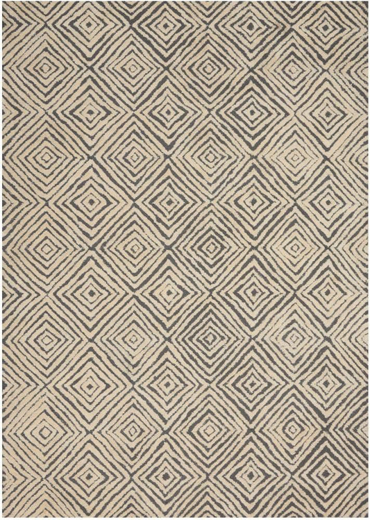 Nourison - Deco Mod DEC01 Bone/Ivory 39in x 59in Area Rug - DEC01-99446397980_CLOSEOUT veiw 1
