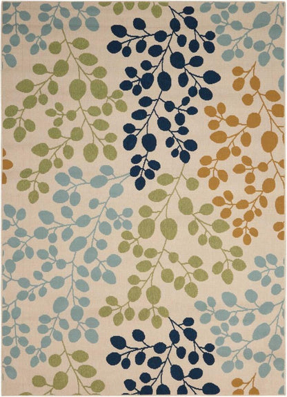 Nourison - Caribbean CRB01 White Multicolor 26in x 4 Area Rug - CRB01-99446037961_CLOSEOUT veiw 1