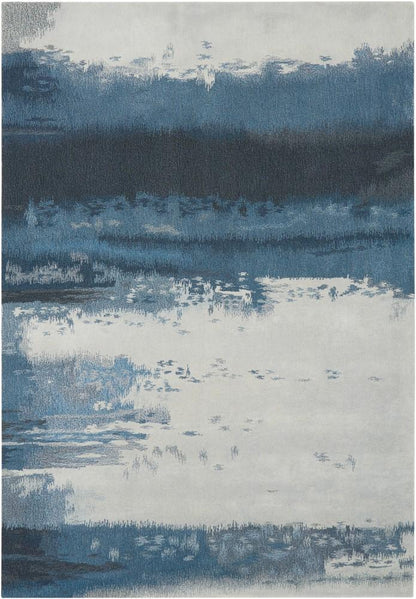 Calvin Klein - Home Luster Wash SW17 Blue 4x6 Area Rug - SW17-99446340856_CLOSEOUT veiw 1
