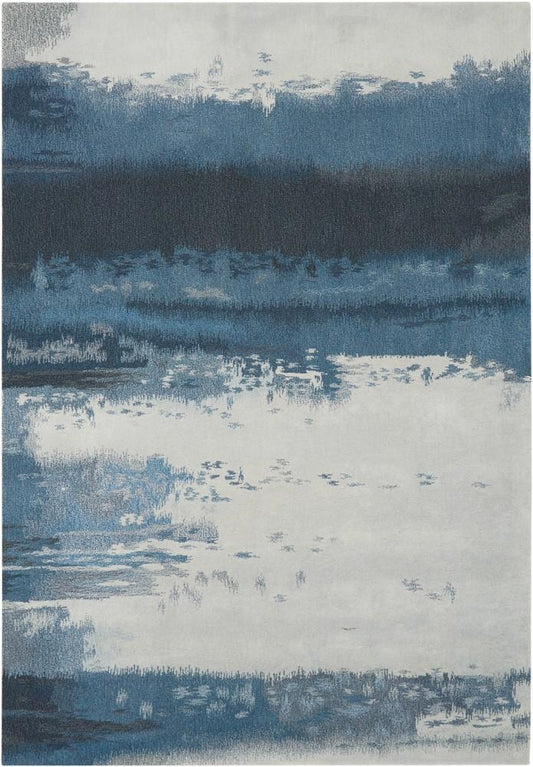 Calvin Klein - Home Luster Wash SW17 Blue 4x6 Area Rug - SW17-99446340856_CLOSEOUT veiw 1