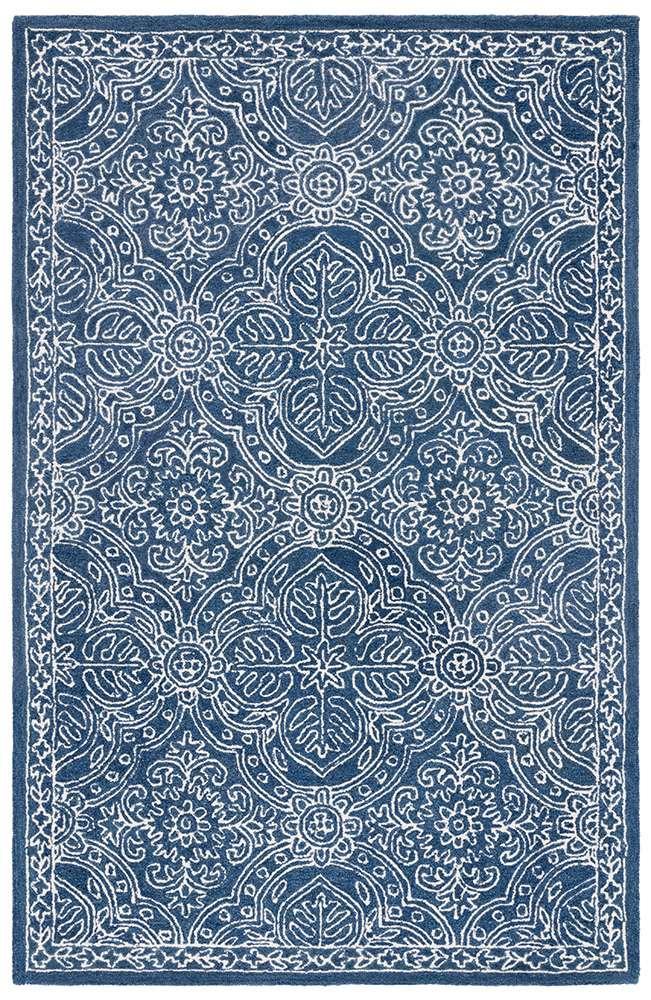 Lauren Ralph Lauren - Etienne Rug - 5 X 8 - Navy / Ivory veiw 1