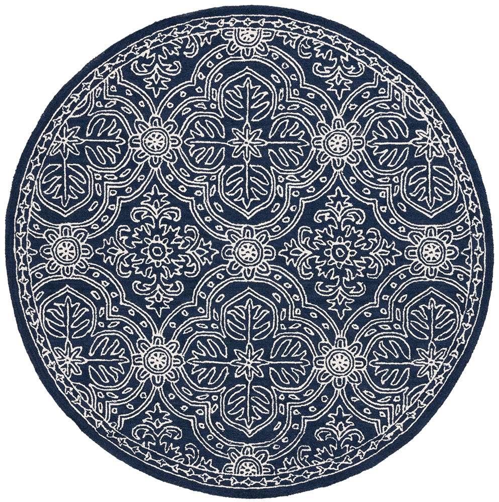 Lauren Ralph Lauren - Etienne Rug - 7 X 7 Round - Navy / Ivory veiw 1
