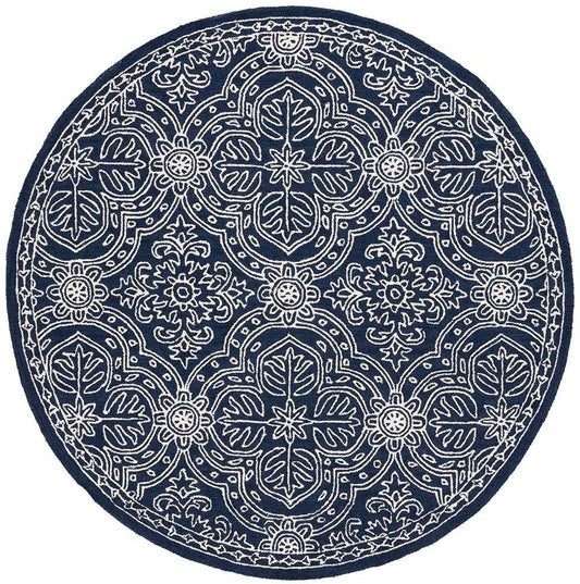 Lauren Ralph Lauren - Etienne Rug - 7 X 7 Round - Navy / Ivory veiw 1