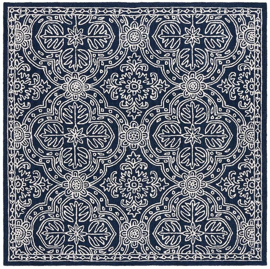 Lauren Ralph Lauren - Etienne Rug - 7 X 7 Square - Navy / Ivory veiw 1