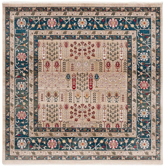 Lauren Ralph Lauren - Margaux Rug - 6-7in X 6-7in Square - Beige / Navy veiw 1