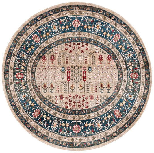 Lauren Ralph Lauren - Margaux Rug - 6-7in X 6-7in Round - Beige / Navy veiw 1