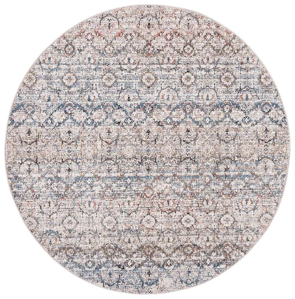 Lauren Ralph Lauren - Blakestown Rug - 6-7in X 6-7in Round - Navy / Rust veiw 1