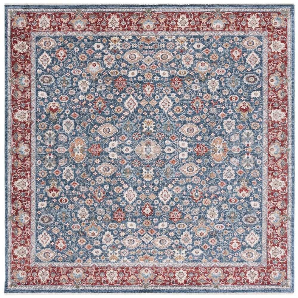 Lauren Ralph Lauren - Milltown Rug - 6-7in X 6-7in Square - Blue / Red veiw 1