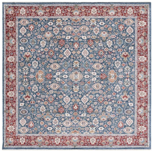 Lauren Ralph Lauren - Milltown Rug - 6-7in X 6-7in Square - Blue / Red veiw 1