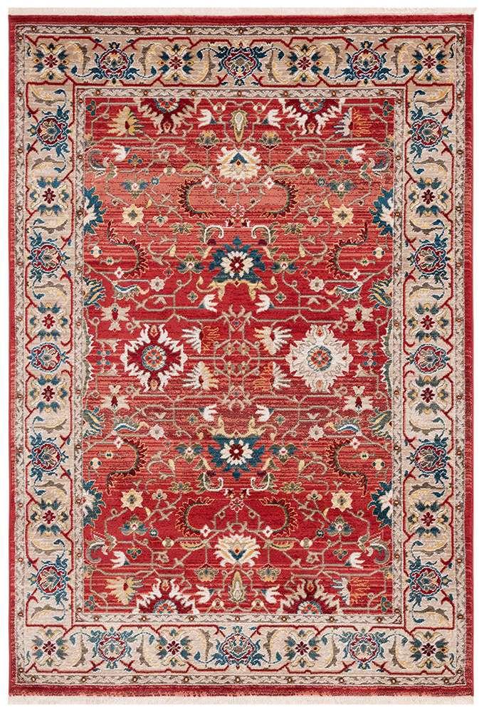 Lauren Ralph Lauren - Ines Rug - 5-1in X 7-6in - Red / Beige veiw 1