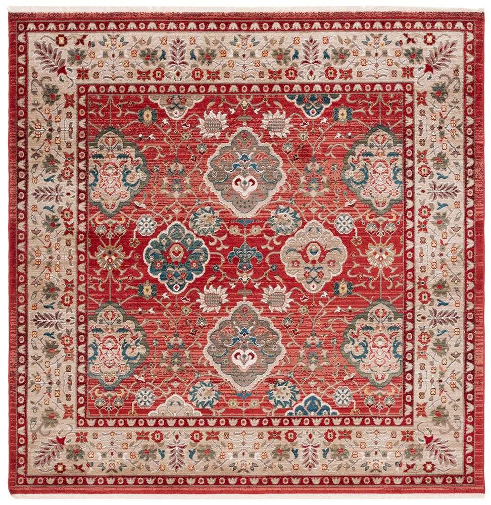 Lauren Ralph Lauren - Ariel Rug - 6-7in X 6-7in Square - Red / Beige veiw 1