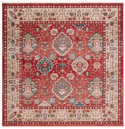 Lauren Ralph Lauren - Ariel Rug - 6-7in X 6-7in Square - Red / Beige veiw 1