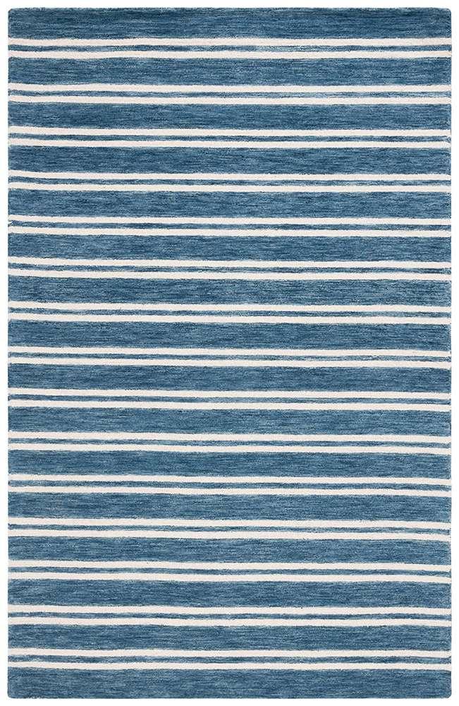 Lauren Ralph Lauren - Starboard Stripe Rug - 4 X 6 - Blue / Ivory veiw 1