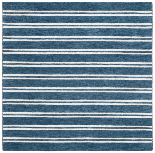 Lauren Ralph Lauren - Starboard Stripe Rug - 6 X 6 Square - Blue / Ivory veiw 1