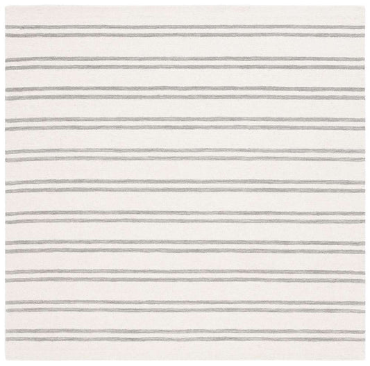 Lauren Ralph Lauren - Starboard Stripe Rug - 6 X 6 Square - Ivory / Grey veiw 1