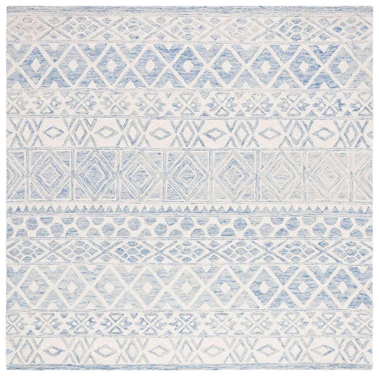 Lauren Ralph Lauren - Theresa Rug - 7 X 7 Square - Ivory / Blue veiw 1