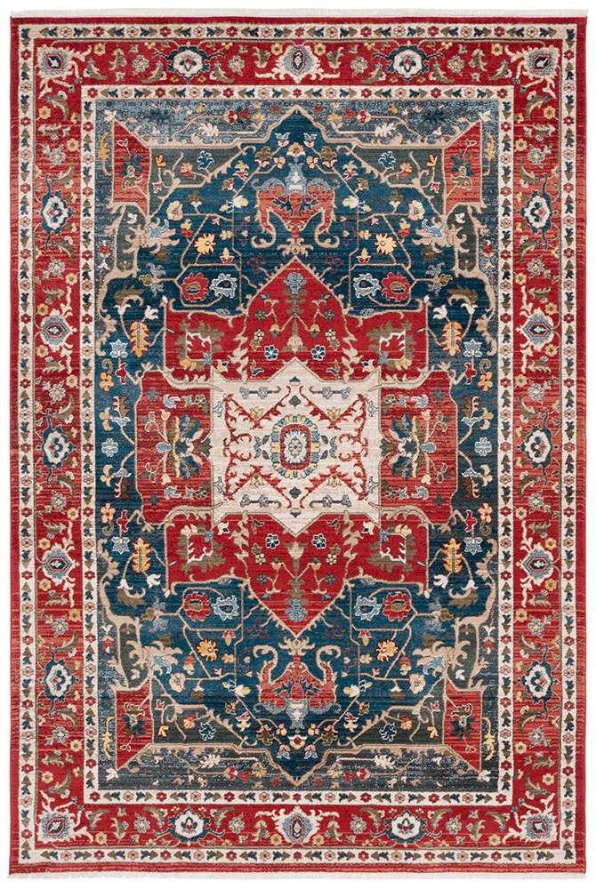 Lauren Ralph Lauren - Camille Rug - 5-1in X 7-6in - Red / Navy veiw 1