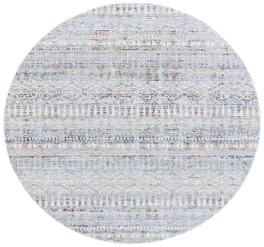 Lauren Ralph Lauren - Russell Rug - 6-7in X 6-7in Round - Silver / Blue veiw 1