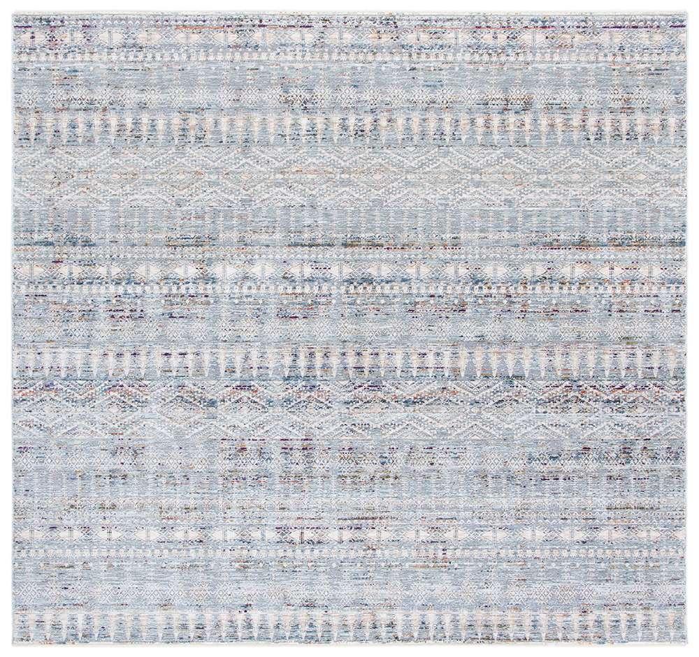 Lauren Ralph Lauren - Russell Rug - 6-7in X 6-7in Square - Silver / Blue veiw 1