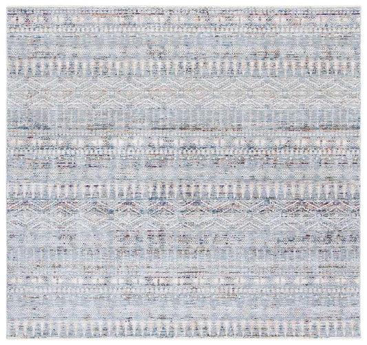 Lauren Ralph Lauren - Russell Rug - 6-7in X 6-7in Square - Silver / Blue veiw 1