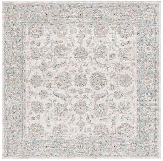 Lauren Ralph Lauren - 1753 Rug - 6-7in X 6-7in Square - Ivory / Blue veiw 1