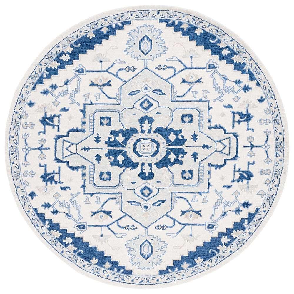 Lauren Ralph Lauren - Percy Rug - 7 X 7 Round - Ivory / Navy veiw 1