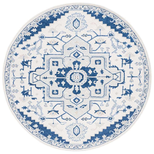 Lauren Ralph Lauren - Percy Rug - 7 X 7 Round - Ivory / Navy veiw 1