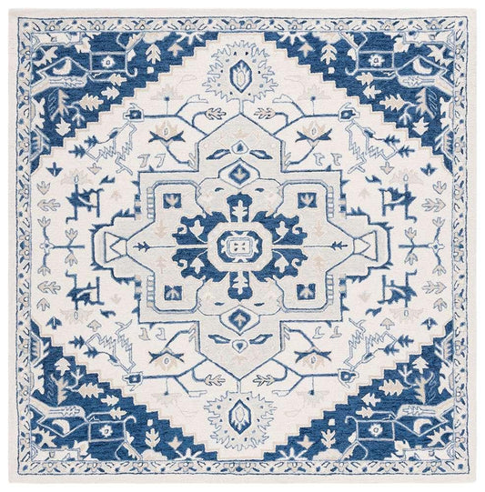 Lauren Ralph Lauren - Percy Rug - 7 X 7 Square - Ivory / Navy veiw 1