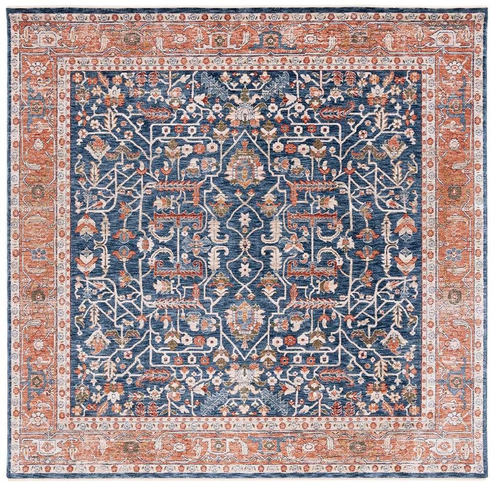 Lauren Ralph Lauren - Darcy Rug - 6-7in X 6-7in Square - Navy / Beige veiw 1