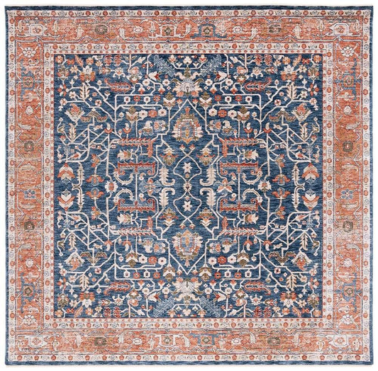Lauren Ralph Lauren - Darcy Rug - 6-7in X 6-7in Square - Navy / Beige veiw 1