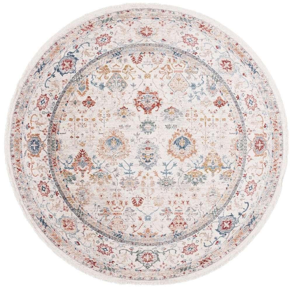 Lauren Ralph Lauren - Fairhaven Rug - 6-7in X 6-7in Round - Ivory / Blue Rust veiw 1