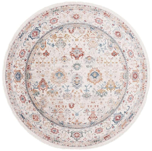 Lauren Ralph Lauren - Fairhaven Rug - 6-7in X 6-7in Round - Ivory / Blue Rust veiw 1