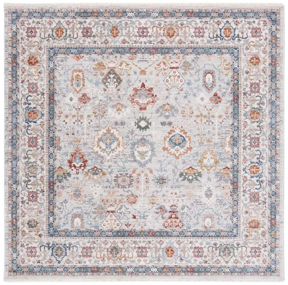 Lauren Ralph Lauren - Fairhaven Rug - 6-7in X 6-7in Square - Light Grey / Blue Rust veiw 1