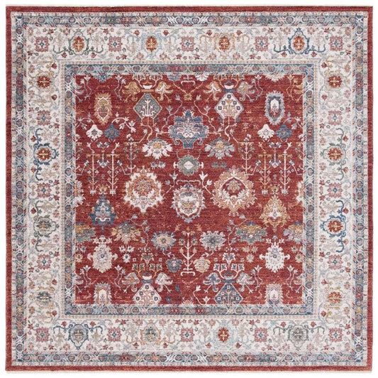 Lauren Ralph Lauren - Fairhaven Rug - 6-7in X 6-7in Square - Red / Ivory Blue veiw 1